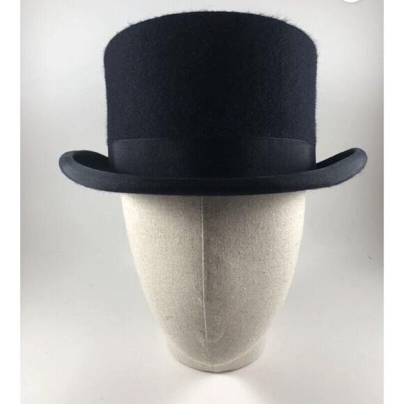 Christys London Equestrian Dressage Top Hat Navy Blue 100
